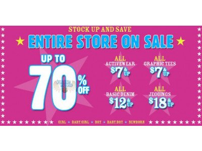The Children's Place Canada: Entire Store Up to 70% Off