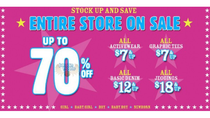 The Children's Place Canada: Entire Store Up to 70% Off