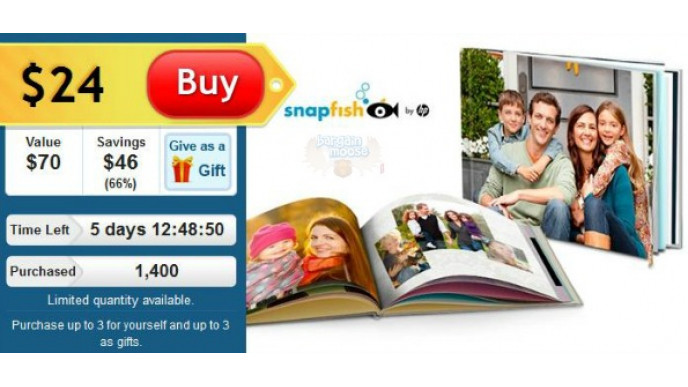 Dealfind Canada: $24 For 2 Custom Cover Photo Books