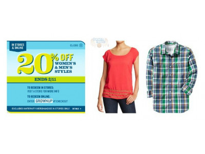 Old Navy Canada: Promo Code For 20% Off Men’s & Women’s Styles 