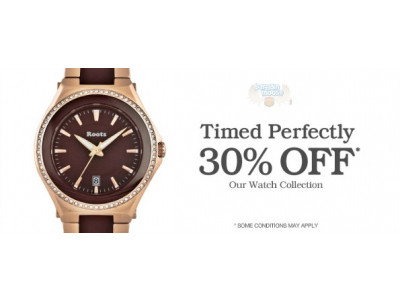 Roots Canada: 30% Off Watches