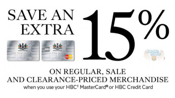 The Bay Canada: Extra 15% Off With HBC Card