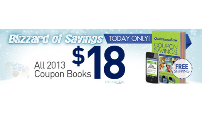 Entertainment Books: All Books $18 & Free Shipping