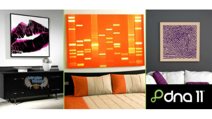 TeamBuy Canada: $149 For a Unique Canvas of Your Fingerprint, Kiss or DNA Plus a $100 Gift Card