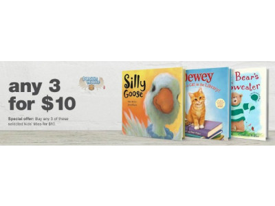 Chapters Canada: 3 For $10 Kids' Big Picture Books 