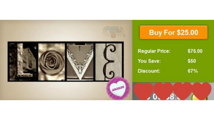 WagJag Canada: $25 for 7 Letters From Imagine Letters (Save 67%)