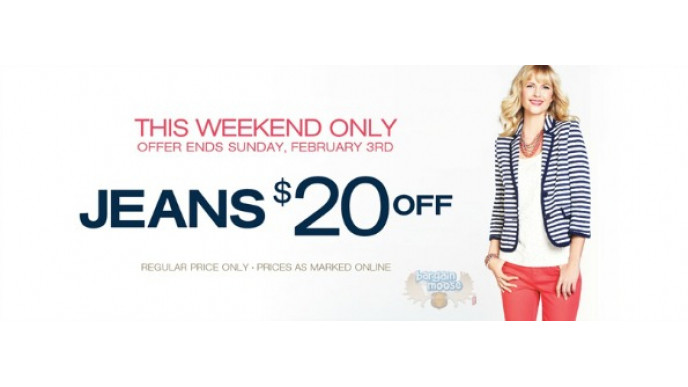 Cleo Canada: Jeans $20 Off This Weekend Only