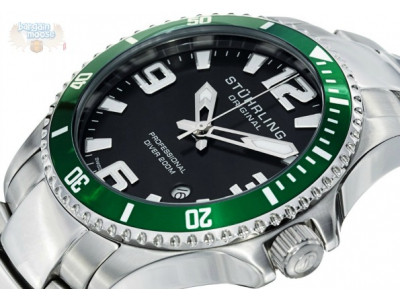 Amazon Canada: Stuhrling Original Men's Aquadiver Bezel Watch Was $339.95, Now $55.95