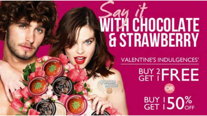 The Body Shop Canada: Valentine's Indulgence B2G1 Free, B1G1 50% Off