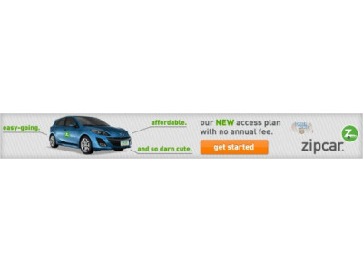 Zipcar Canada: No Annual Fee + $15 Free Credit