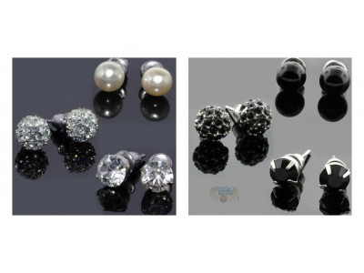Deal Ticker Canada: $9 For A Set Of 3 Stud Earrings In Austrian Crystal & Pearl