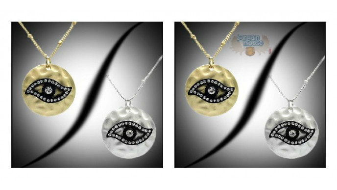 Deal Ticker Canada: $24 For An 18K Gold Plated Evil Eye Austrian Swarovski Necklace