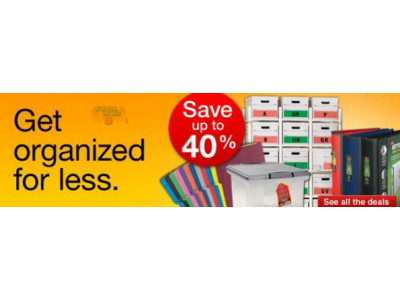 Staples Canada: Save Up To 40% On Storage & Organization Solutions