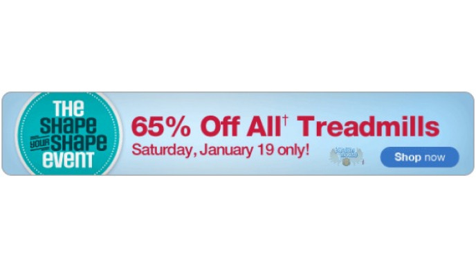 Sears Canada: 65% Off All Treadmills TODAY ONLY