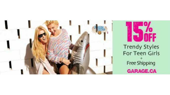 Garage Canada Promo Code: Save 15%