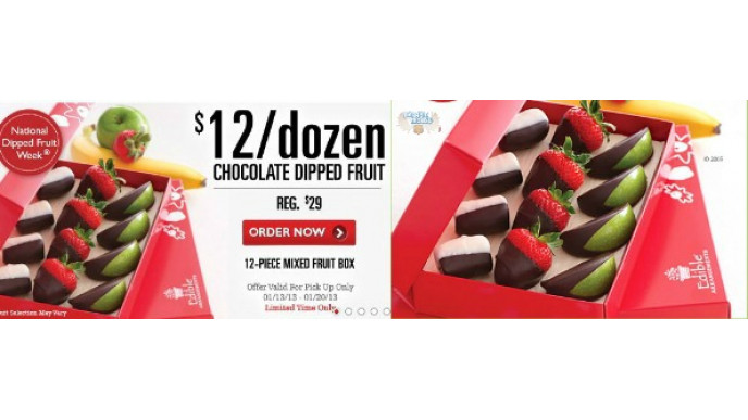 Edible Arrangements: Box Of Dipped Fruit Reg $29 | Now $12