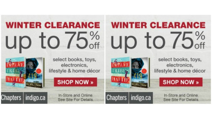 Chapters Canada: Up to 75% Off During Winter Clearance