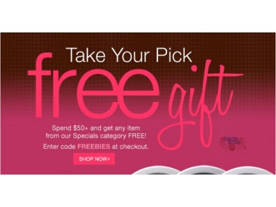 Purminerals: Promo Code For Free Gift w/ $50+ Spend