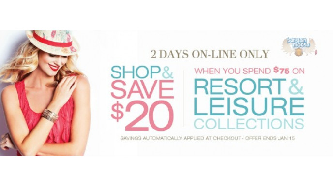 Cleo Canada: Save $20 WUS $75 On Resort & Leisure
