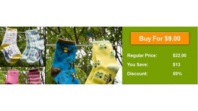 WagJag Canada: $9 For 4 Pairs Of Snappy Socks ($22 Value)