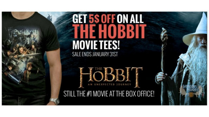 Jack Of All Trades: $5 Off All The Hobbit Movie Tees