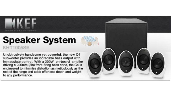 TigerDirect.ca: KEF 5.1 Channel Surround Sound Speaker System Was $900 | Now $300