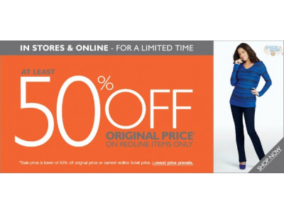 Motherhood Maternity Canada: 50% Off Redline Items