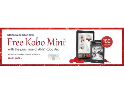 Chapters Canada: Free Kobo Mini w/ Any Kobo Arc