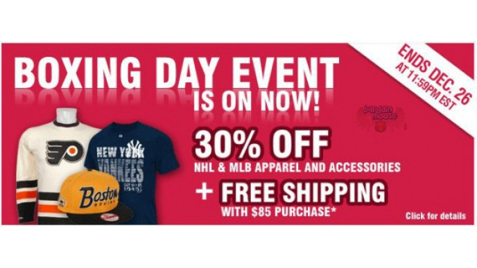 Icejerseys.com: 30% Off NHL and MLB Boxing Day Sale