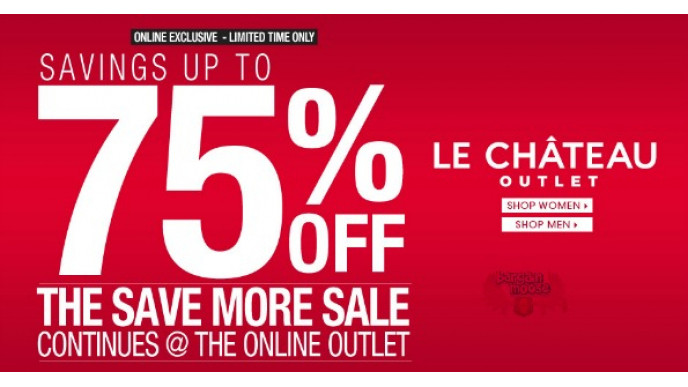 Le Chateau Canada: Pre Boxing Sale – Online Only, Save Up To 75%