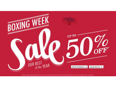 Roots Canada Boxing Day Sale - Up to 70% Off