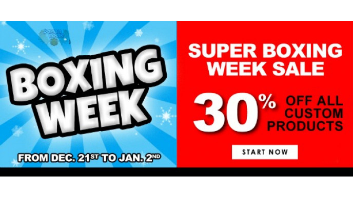 Wordans Canada Promo Code - Super Boxing Week Sale – 30% Off All Custom Products