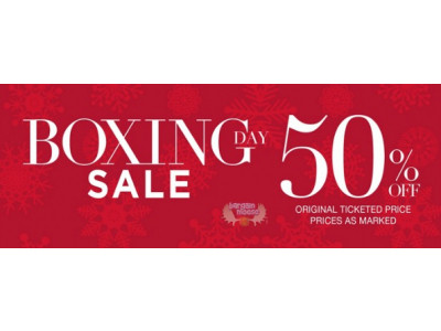 Ricki's Boxing Day Sale Starts Now: 50% - 70% Off Everything