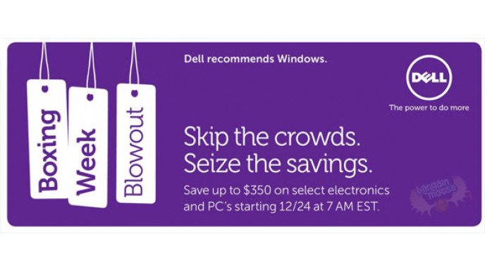 Dell.ca Boxing Day Flyer Now Out: Save up to $350 on Computers & Electronics