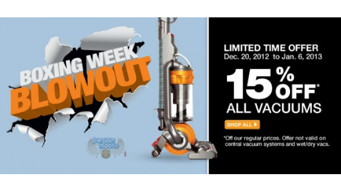 Home Depot Boxing Week: All Vacuums 15% Off