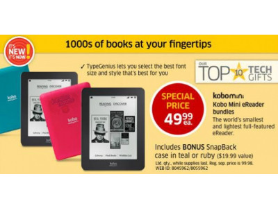 The Source Canada: Kobo Mini eReader Bundle $49.99