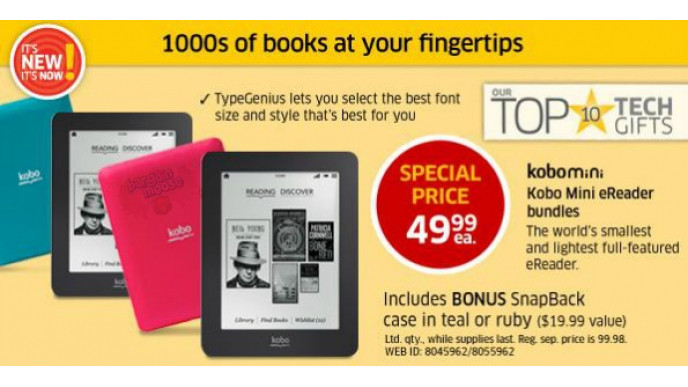 The Source Canada: Kobo Mini eReader Bundle $49.99