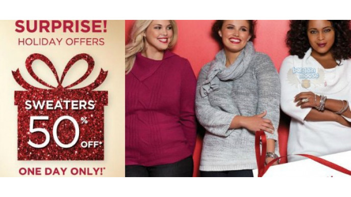 Penningtons Canada: 50% off Sweaters Today Only 