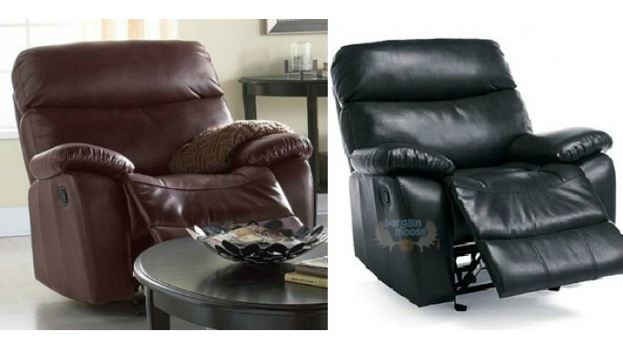 Sears Outlet: Save $300 - 'Tyson' Reclining Leather Rocker/Recliner Now $400