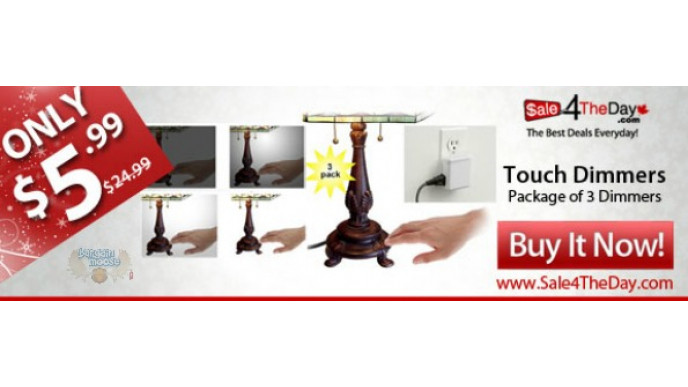 Sale 4 The Day Canada: Superswitch 3 Pack Easy Touch Dimmers $5.99