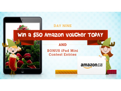 Bargainmoose Christmasathon Day 9: Win a $50 Amazon.ca Voucher Today (Plus bonus Entries to iPad Mini Contest)! (closed)