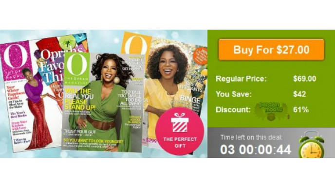 WagJag Canada: $27 for 1-Year Oprah Magazine Subscription (a $69 Value) Shipping Incl.