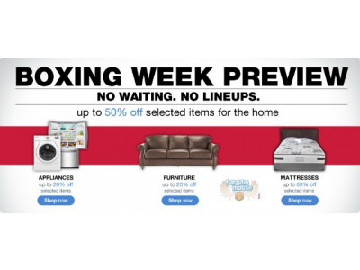 Sears Canada: Boxing Week Preview