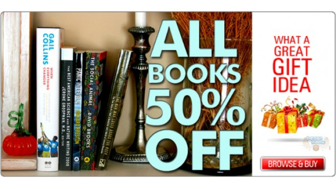 Pricematters Canada: All Books 50% Off + Free shipping For No Minimum Monday (10th)