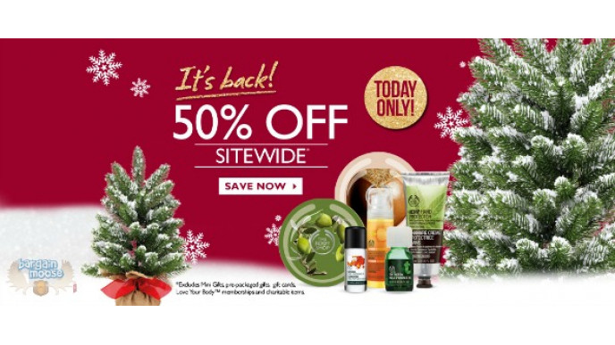 The Body Shop: 50% Off Entire Site TODAY (Expired)