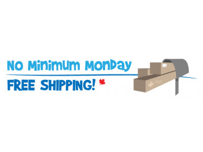 No Minimum Monday: Canadian Free Shipping is Here TODAY ONLY!