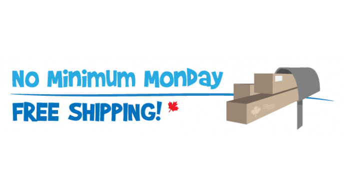 No Minimum Monday: Canadian Free Shipping is Here TODAY ONLY!