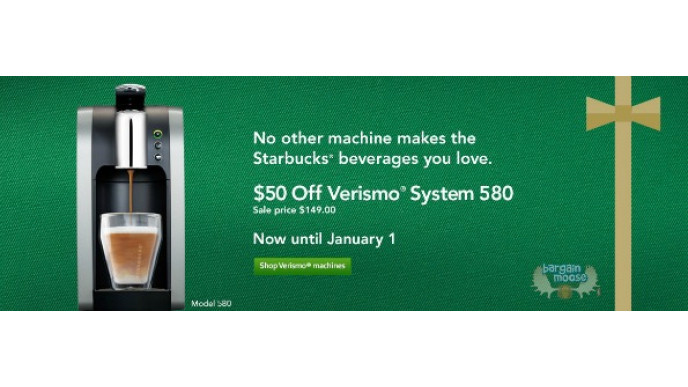Starbucks Store: $50 Off Verismo Brewer + Pods