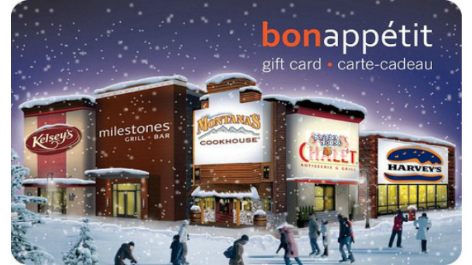 Montana's Cookhouse: In Store - Get a $5 Montana's Card for Every $25 Bon Appetit Gift Card You Buy