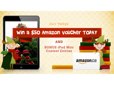 Bargainmoose Christmasathon Day 3: Win a $50 Amazon.ca Voucher Today (Plus bonus Entries to iPad Mini Contest)! (Closed)